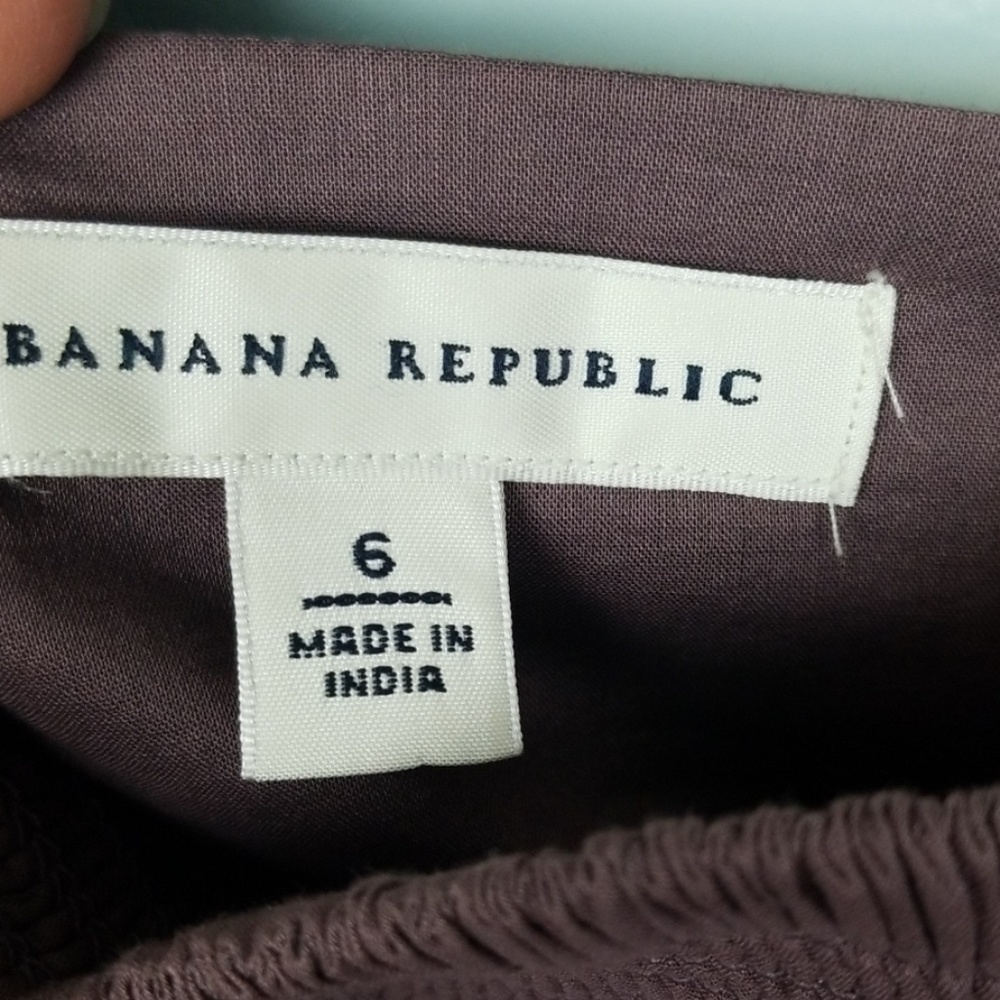 Banana Republic purple mini A line skirt size 6    *C7 - Picture 6 of 6